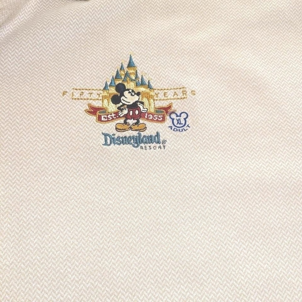 Disneyland Resort Polo Shirt Extra Large XL Tan First Place Est. 1955 - Picture 4 of 6